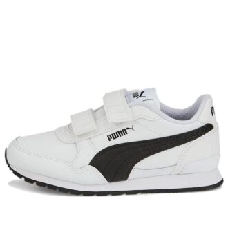 (PS) Zapatillas de cuero ST Runner v3 «Blanco y negro»