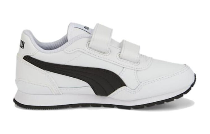 (PS) Zapatillas de cuero ST Runner v3 «Blanco y negro»