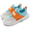 (PS) Zapatillas sin cordones Evolve «Blanco, naranja y azul»