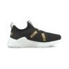 (PS) Zapatillas sin cordones Wired Run «Black Team Gold»