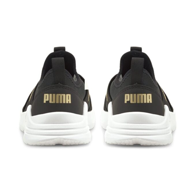 (PS) Zapatillas sin cordones Wired Run «Black Team Gold»