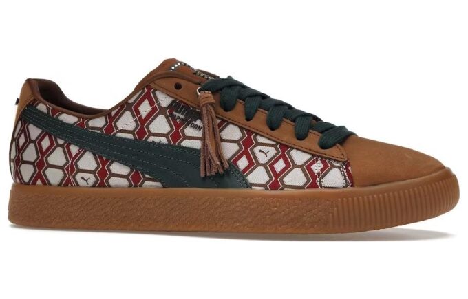 PUMA x Dapper Dan Clyde Vintage «Pre-Game Runway – Marrón»