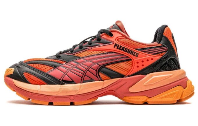 PUMA x PLEASURES Velophasis LAYERS «Cayenne Pepper Astro Red»