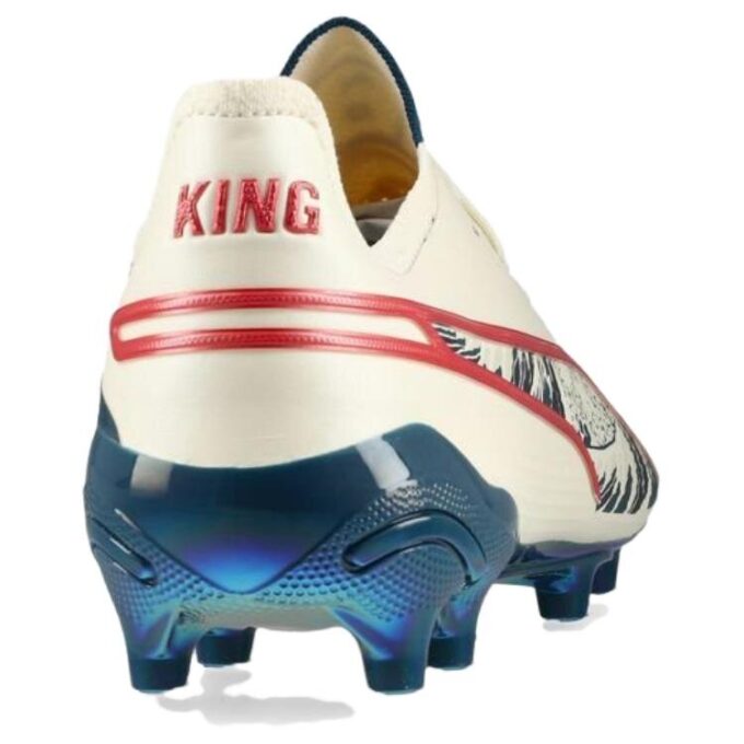PUMA x Unisport King Ultimate FG «Crema Blanco Rojo»