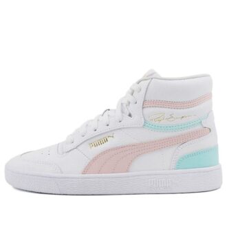 Ralph Sampson Mid K Zapatillas de caña media en blanco, rosa y azul
