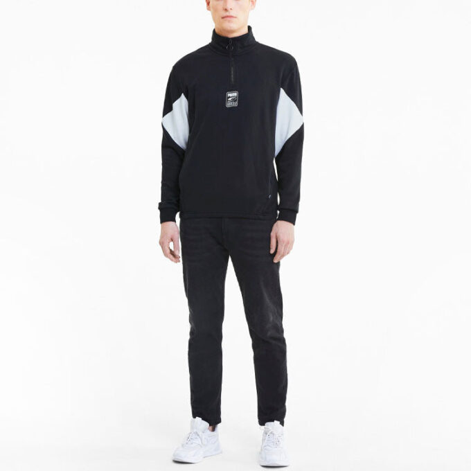 Rebel Half-Zip TR «Negro y blanco»