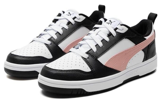 Rebound V6 Low «Blanco Futuro Rosa Negro»