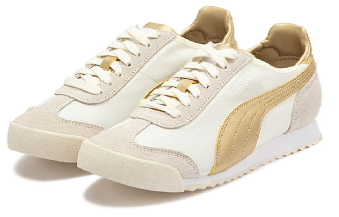 Roma OG Nylon «Metálico – Blanco Susurro Equipo Dorado»