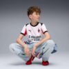 Réplica de la camiseta de fútbol de visitante del AC Milan 25/26 para niños grandes