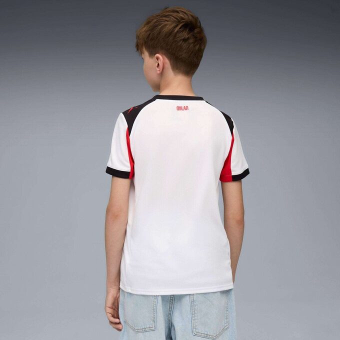 Réplica de la camiseta de fútbol de visitante del AC Milan 25/26 para niños grandes