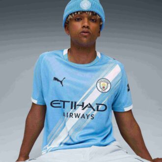 Réplica de la camiseta de fútbol local del Manchester City 25/26 para hombre