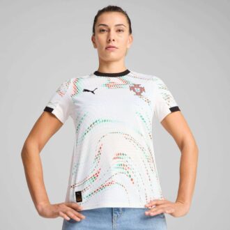 Réplica de la camiseta de fútbol visitante de Portugal ’25 para mujer