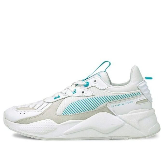 RS-X «Teoría del color – Blanco Azul Scuba»