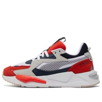 RS-Z – Zapatillas deportivas retro antideslizantes con amortiguación de impactos, color rojo y blanco