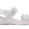 Sandalia deportiva para mujer «Blanco metalizado plateado»