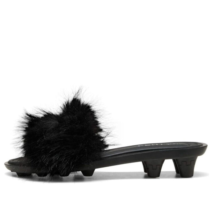Sandalias con tacos de gato (WMNS) x FENTY «Chic Fur Black»