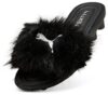 Sandalias con tacos de gato (WMNS) x FENTY «Chic Fur Black»