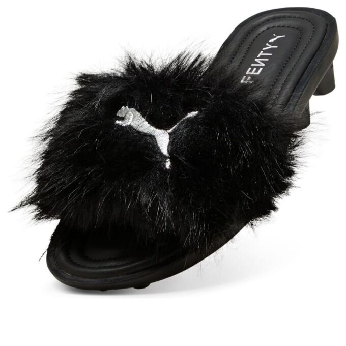Sandalias con tacos de gato (WMNS) x FENTY «Chic Fur Black»