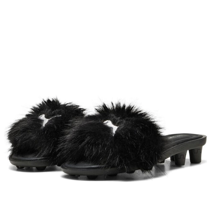 Sandalias con tacos de gato (WMNS) x FENTY «Chic Fur Black»