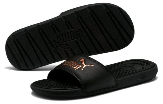 Sandalias Cool Cat «Negro Oro Rosa» para mujer