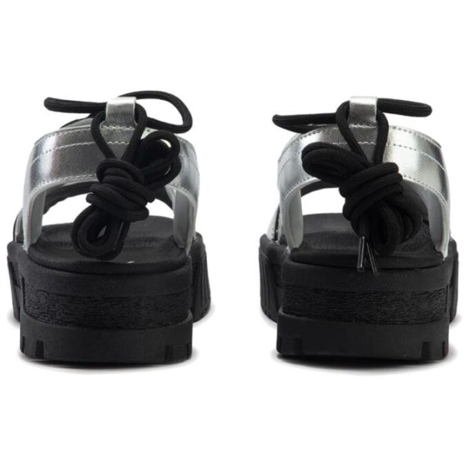Sandalias de cuña Cilia «Plateadas»