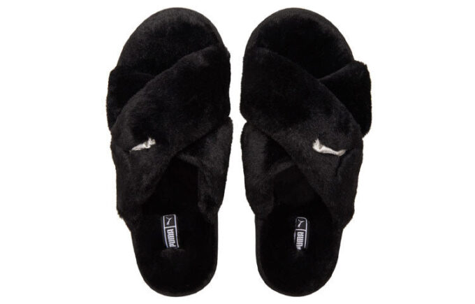 Sandalias Fluff X Strap «Negras» para mujer