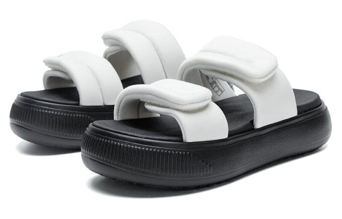 Sandalias Mayu Puffy «Gris Negro»