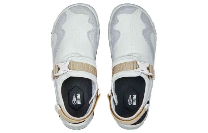 Sandalias retro TS-01 «Gris pluma»