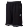Shorts con logo «Negro con costuras blancas»