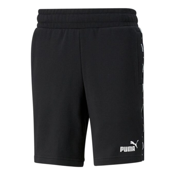 Shorts rectos con logo «Negro»