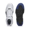 Slipstream High Cracked Leather «Blanco Azul Marino»