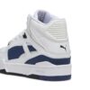 Slipstream High Cracked Leather «Blanco Azul Marino»