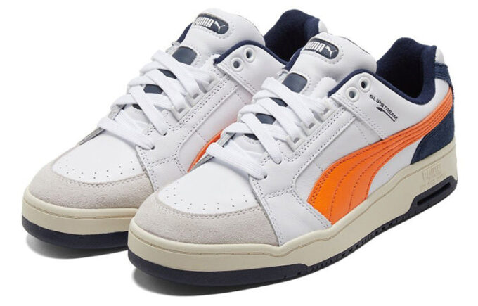Slipstream Lo Retro «Blanco Naranja Vibrante»