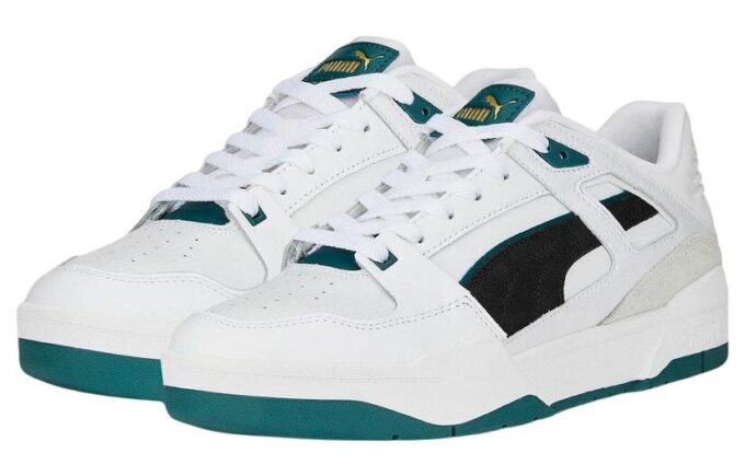Slipstream Suede FS «Blanco, Negro, Verde»