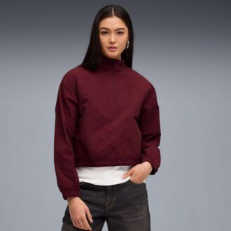 Su camiseta de mujer con media cremallera
