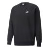 Sudadera clásica de cuello redondo relajada «Negra»