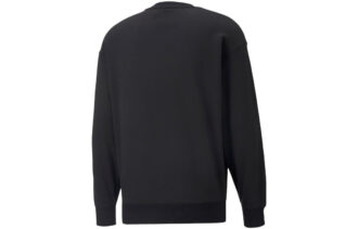 Sudadera clásica de cuello redondo relajada «Negra»
