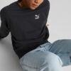 Sudadera clásica de cuello redondo relajada «Negra»