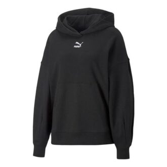 Sudadera clásica extragrande con capucha TR «Negro y blanco» (mujeres)