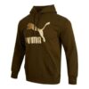 Sudadera clásica metalizada de corte regular «Marrón»