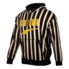 Sudadera con capucha a rayas «Negro Amarillo Blanco»