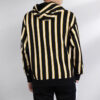 Sudadera con capucha a rayas «Negro Amarillo Blanco»