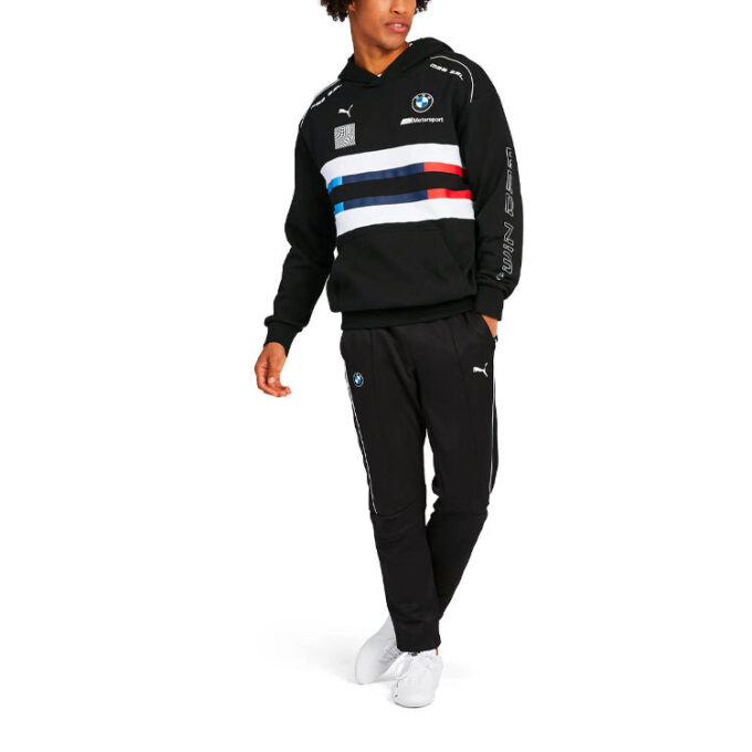 Sudadera con capucha BMW Motorsport Street Midlayer «Negro, Azul, Rojo y Blanco»