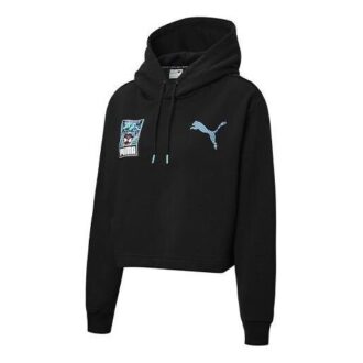 Sudadera con capucha Claw Pack Logo (mujeres) «Negro, azul y blanco»