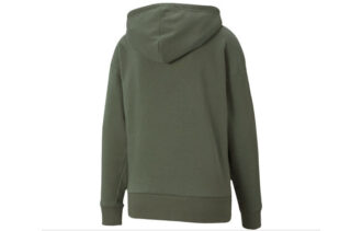 Sudadera con capucha clásica con el logotipo «Verde oliva y blanco» (mujeres)