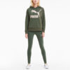 Sudadera con capucha clásica con el logotipo «Verde oliva y blanco» (mujeres)