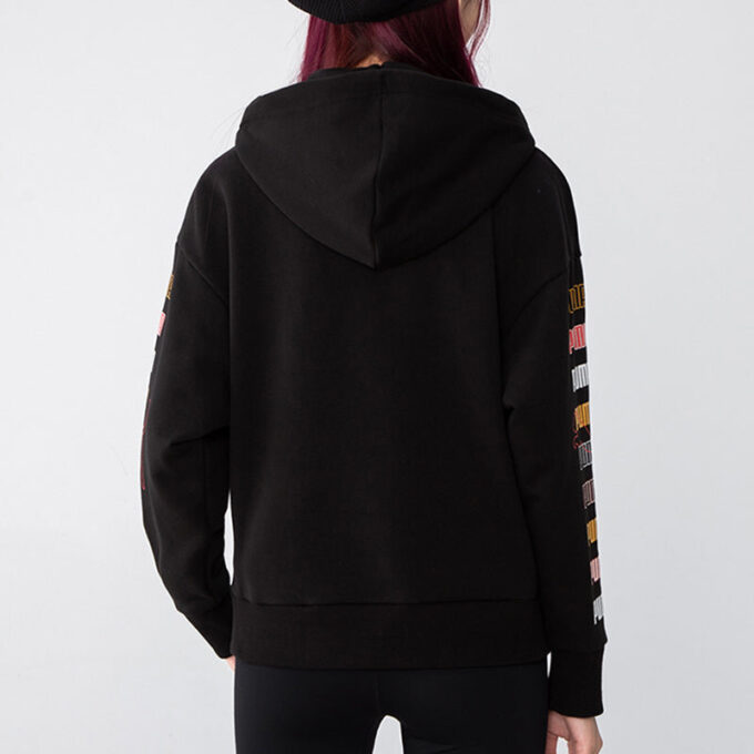 Sudadera con capucha clásica con gráficos (WMNS) «Negra»