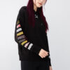 Sudadera con capucha clásica con gráficos (WMNS) «Negra»