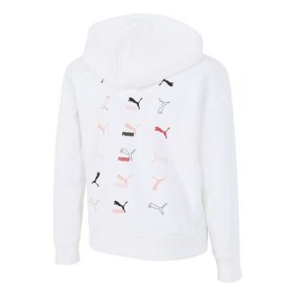Sudadera con capucha clásica con logotipos (WMNS) «Blanca»