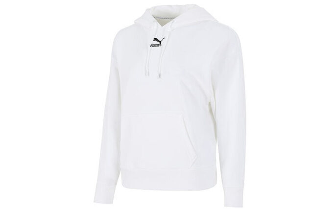 Sudadera con capucha clásica con logotipos (WMNS) «Blanca»